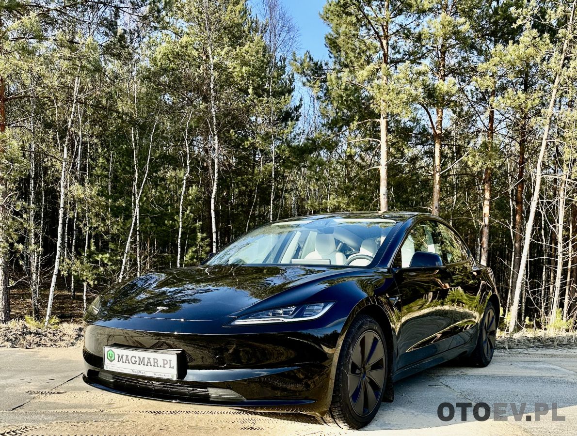 Tesla 3 Highland Nowy model 2024 wynajem Kraków, Katowice i okolice