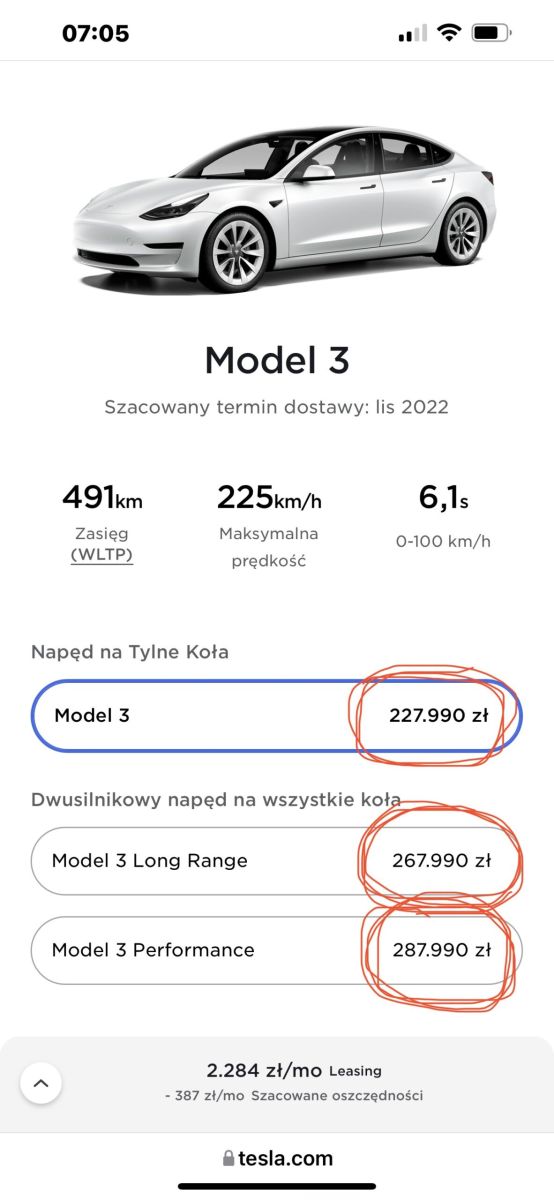 Ceny samochodów elektrycznych Tesla 2022 - zdjęcie główne